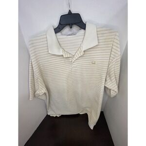 South Pole Striped Polo XXL Tan Soft Material